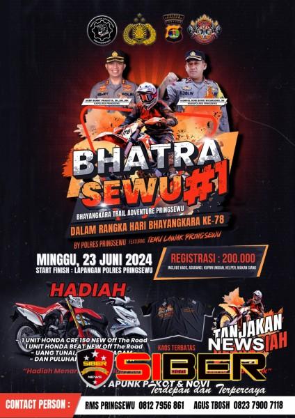 Menyemarakkan HUT Bhayangkara ke-78, Polres Pringsewu  Gelar acara Trail&nbsp;Adventure