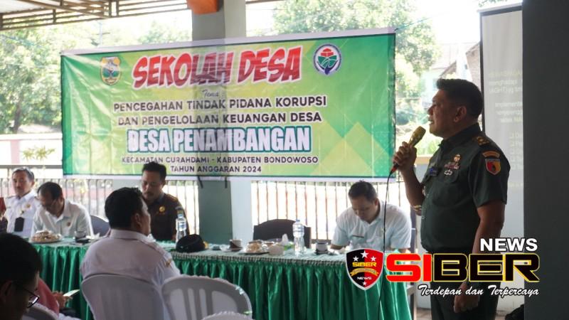Sekolah Desa Cegah Korupsi, KASDIM Bondowoso Ungkap&nbsp;Ini