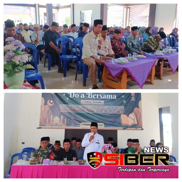 Pemerintah Pekon Sriwungu Kecamatan Banyumas Gelar Acara Tasyukuran di Hari Jadi ke 73 Tahun