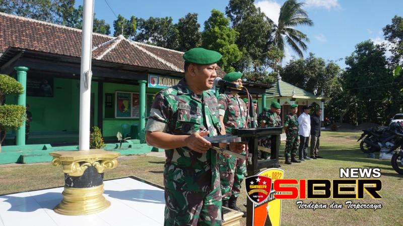 Kasdim 0822 Bondowoso, Mayor Inf Tanuri Pimpin Apel Gelar Pasukan Pengamanan Pilkada Tahun 2024