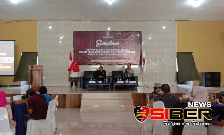 KPUD Kabupaten Lumajang Gelar Sosialisasi Segmen Pemilih&nbsp;Disabilitas