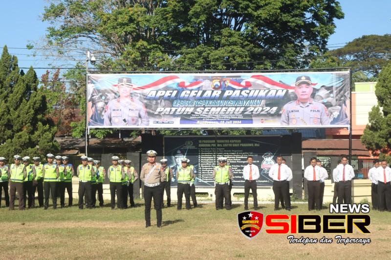Polres Bondowoso Melaksanakan Apel Gelar Pasukan Ops Patuh Semeru 2024