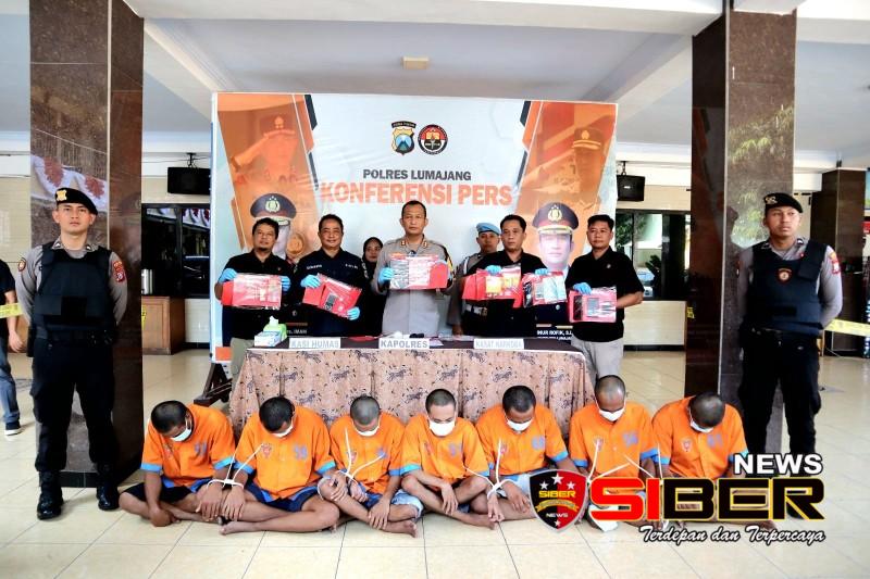 Polres Lumajang Bekuk 8 Tersangka, Ungkap 5 Kasus&nbsp;Narkoba