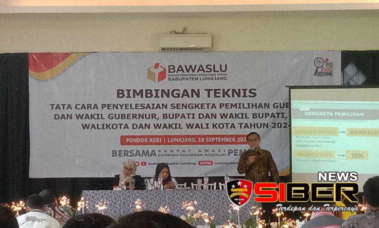Bawaslu Lumajang Gelar Bimtek Tata Cara Penyelesaian Sengketa Pilkada 2024